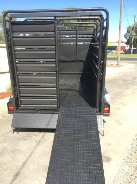 Stock Crate Trailer with Drop Ramp 2