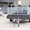 8x5 Single Axle Box 2ft Cage Trailer Heavy Duty