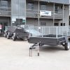 8x5 Single Axle Box 2ft Cage Trailer Heavy Duty