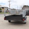 8x5 Single Axle Box 2ft Cage Trailer Heavy Duty
